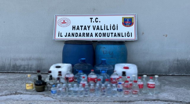 Hatayda 380 litre sahte içki ele geçirildi