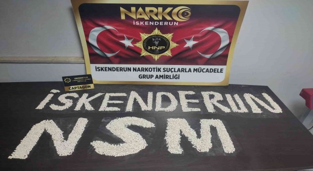 Hatayda 9 bin 500 adet captagon hap ele geçirildi