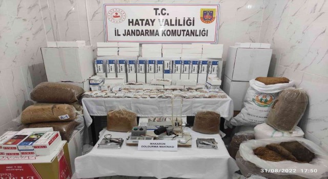 Hatayda kaçak sigara ve tütün operasyonu