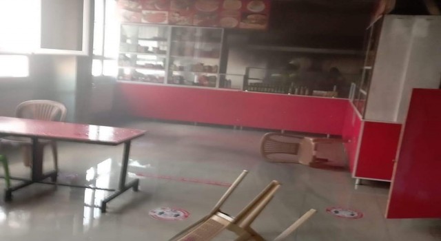 Hatayda okul kantininde yangın