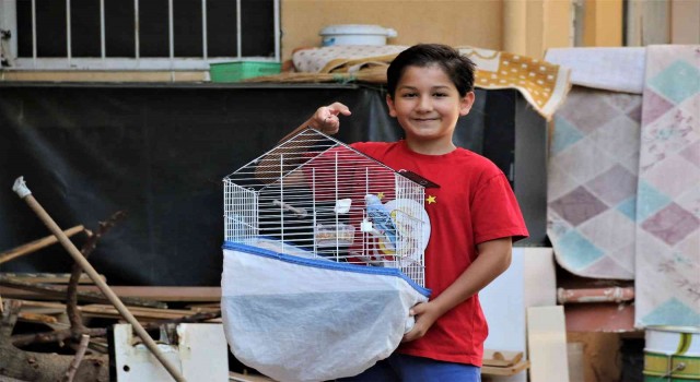 Hayat arkadaşım dediği kuşu Antalyada kayboldu, Mersinde bulundu
