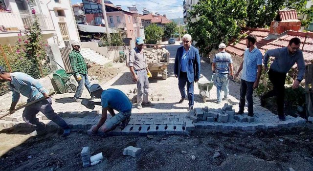 Hisarcıkta üst yapı çalışmaları devam ediyor