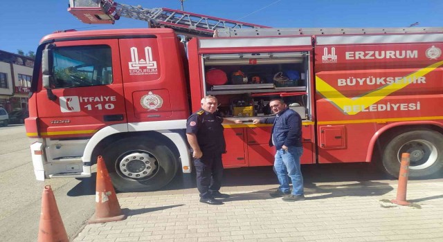 Horasanda İtfaiye Haftası kutlanıyor
