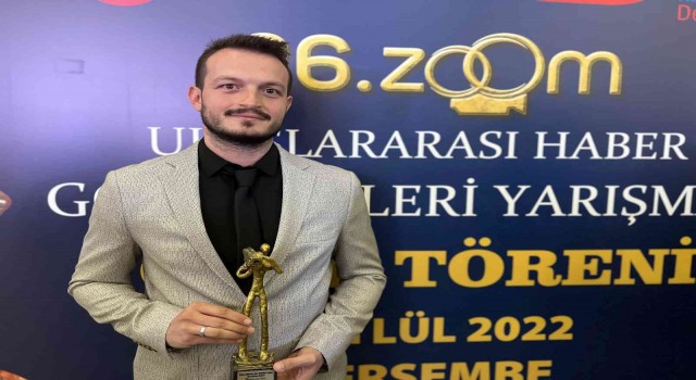 İHA muhabiri Ahmet Faruk Sarıkoça ödül