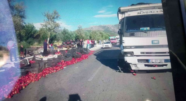 Ispartada trafik kazası:2 yaralı