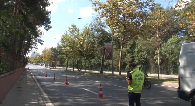 İstanbulda dron ile trafik denetimi gerçekleştirildi