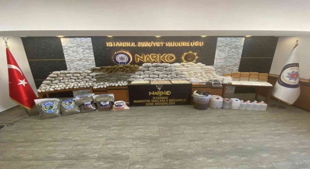 İstanbulda son 1 ayda 455 kilogram ve 494 bin adet uyuşturucu madde ele geçirildi