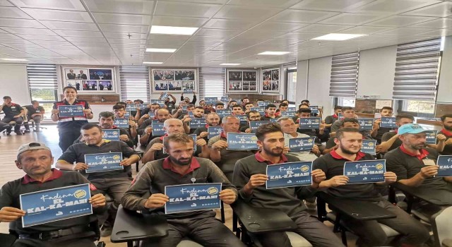Jandarma ekiplerinden fabrikalarda çalışan erkelere ‘kadına şiddetle mücadele eğitimi