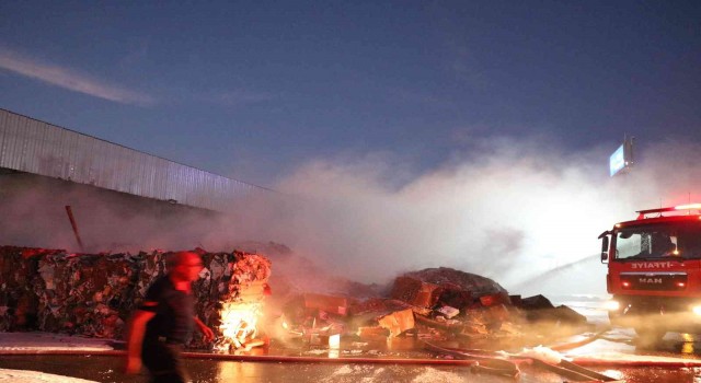 Kahramanmaraşta fabrika yangını