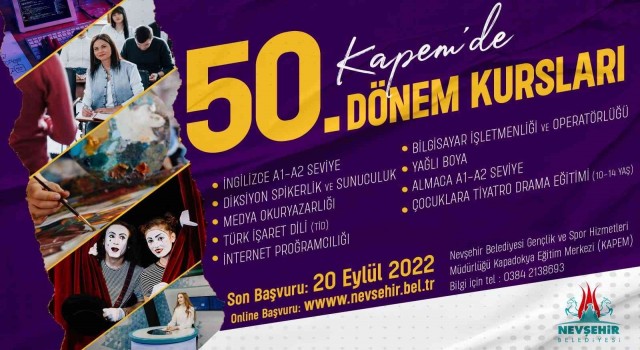 KAPEMde 50. dönem kurs kayıtları başladı