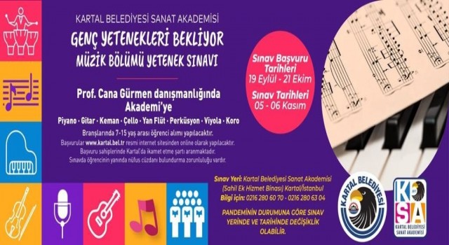 Kartal Belediyesi Sanat Akademisi genç yetenekleri bekliyor