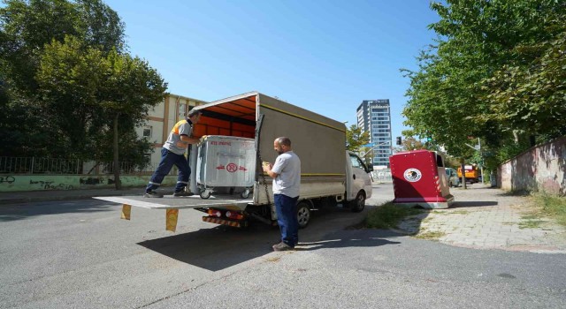 Kartal Belediyesinden Uğur Mumcu Mahallesine yeni nesil konteyner