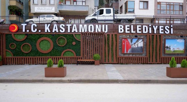 Kastamonunun ilk duvar bahçe projesi tamamlandı