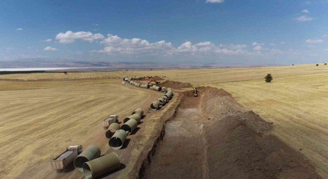 Kayseri Bünyan Sarıoğlan Sulamasında çalışmalar devam ediyor