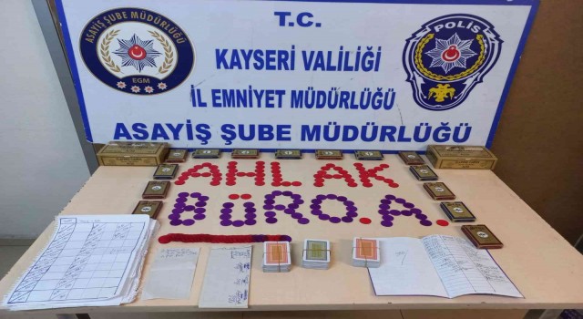 Kayseride ‘kumar operasyonu: 13 gözaltı