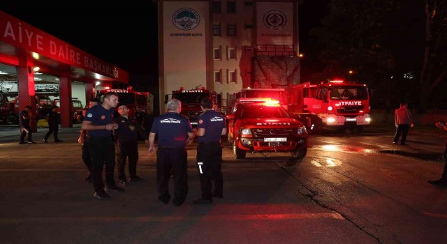 Kayseriden 15 itfaiyeci Gülnarda
