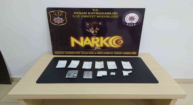 Keşanda çok sayıda sentetik ecza ele geçirildi