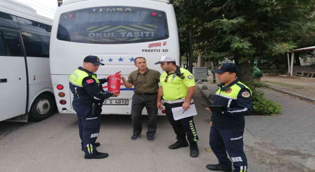Keşanda öğrenci servislerine ortak denetim