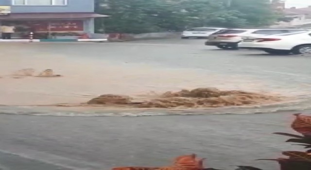 Kocaelide sağanak yolları göle döndürdü