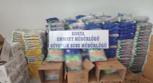 Konyada 3 ton 933 kilo sahte deterjan ele geçirildi
