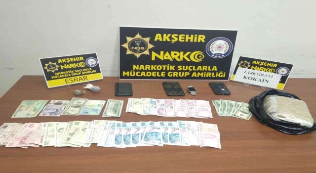 Konyada 50 bin dolar değerinde uyuşturucu ele geçirildi