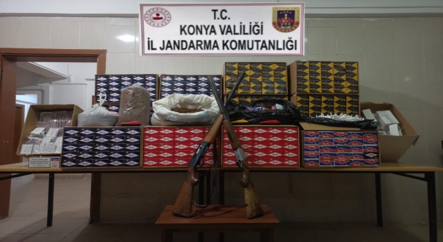 Konyada 70 bin 200 boş makaron ele geçirildi: 2 gözaltı