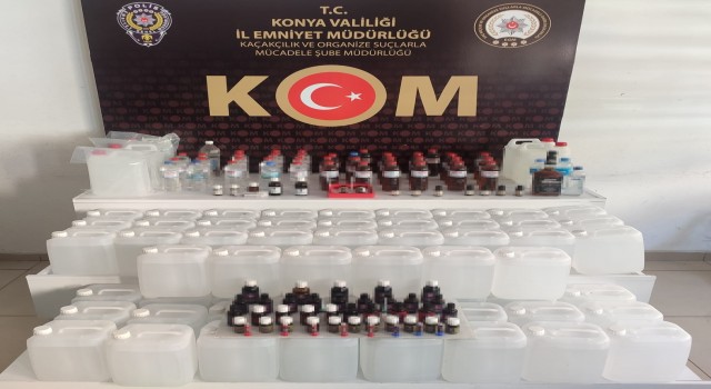 Konyada sahte içki operasyonu: 5 gözaltı