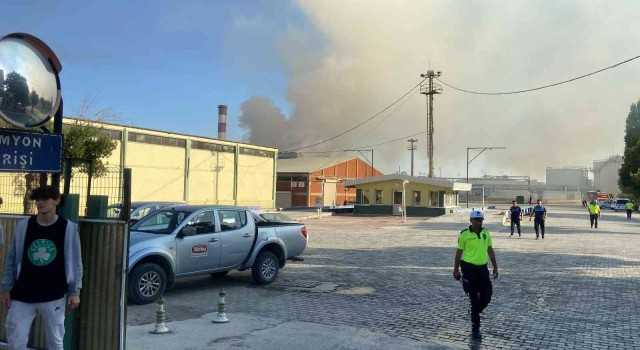 Konyada şeker fabrikasındaki yangın söndürüldü