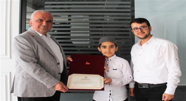 ‘Kuran-ı Kerimi En Güzel Okuma yarışmasında 3üncü oldu