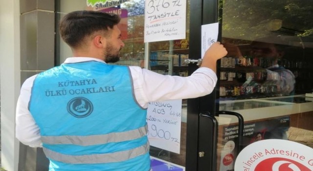 Kütahya Ülkü Ocaklarından esnaflara siftah parası ve Ahilik duası dağıtıldı