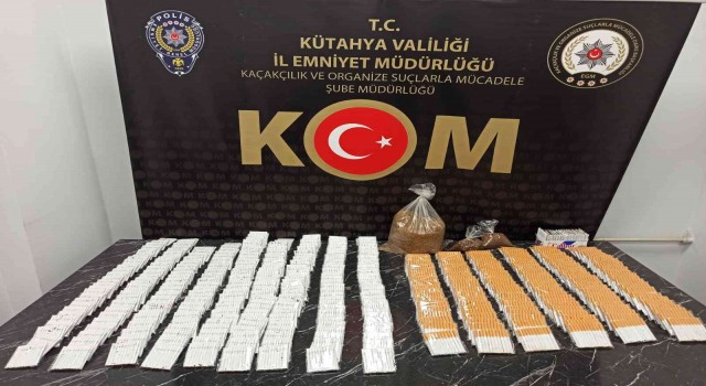 Kütahyada 7 bin 880 adet makaron ele geçirildi