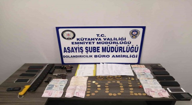 Kütahyada 8 dolandırıcılık şüpheli gözaltına alındı