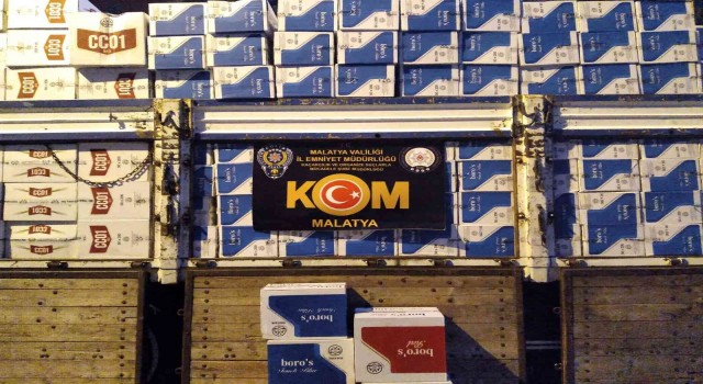 Malatyada 7,5 milyon kaçak makaron ele geçirildi