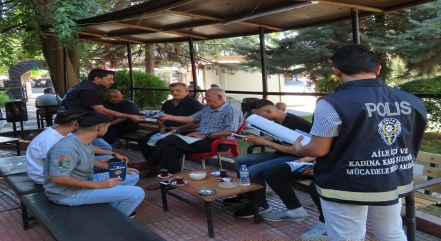Malatyada polis şiddete dikkat çekti