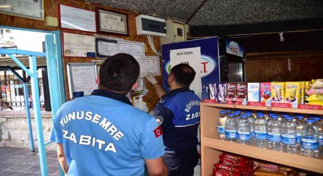 Manisada zabıtadan kantin denetimleri