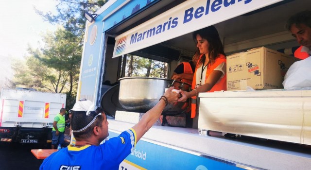 Marmaris Belediyesi yangın bölgesinde