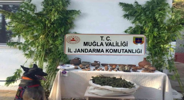 Marmariste uyuşturucu ve tarihi eser operasyonu