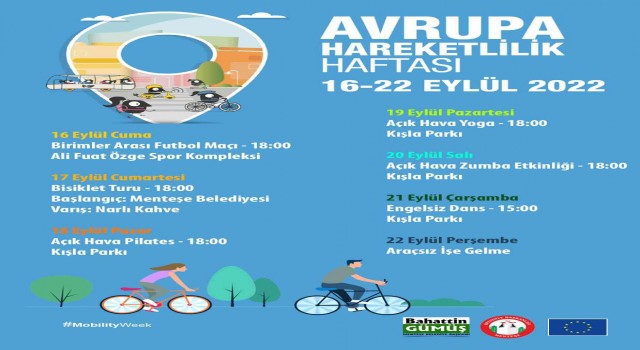 Menteşede Avrupa Hareketlilik Haftası etkinlikleri