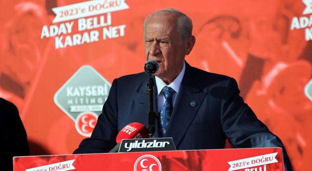 MHP Lideri Devlet Bahçeli: "2023 yılında Cumhurbaşkanı adayımız Recep Tayyip Erdoğan'dır"
