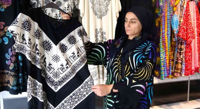Modacılara rakip oldular: Yazma motifli kıyafetler yoğun ilgi görüyor