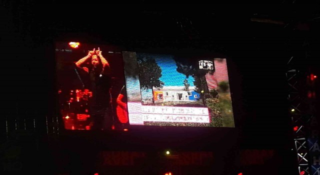 Motofest alanında propaganda tepkisi