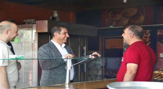 MTSO Başkan adayı Baştürkten esnaf ziyareti