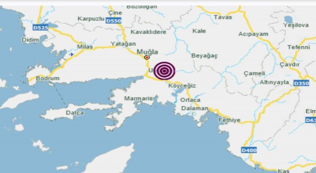 Muğlada art arda depremler