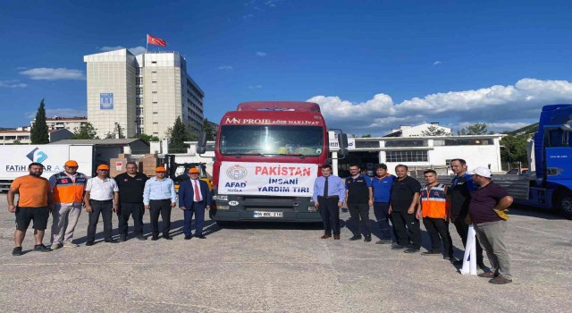 Muğladan kardeş ülke Pakistana yardım