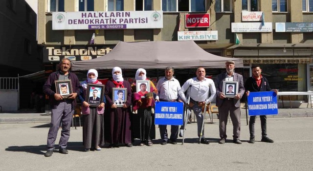 Muşta evlat nöbeti tutan ailelerin sayısı 41e yükseldi
