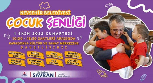 Nevşehirde ‘Çocuk Şenliği düzenlenecek