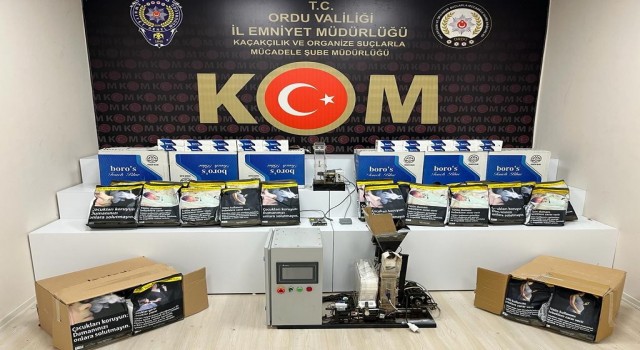 Orduda kaçak tütün baskını