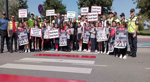 Orduda trafikte yayaların önemine dikkat çekildi