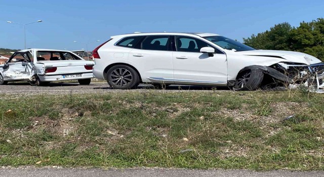 OSB yolunda ölümden döndüler: 1 yaralı