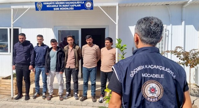 Osmaniyede 6 düzensiz göçmen yakalandı
